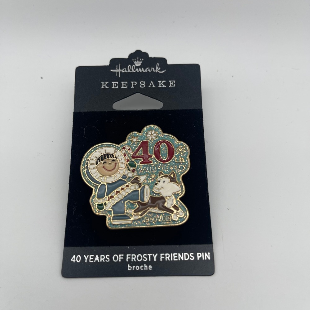 Hallmark Keepsake Frosty Friends 40th Anniversary Pin 1980-2020 QSB6207 New